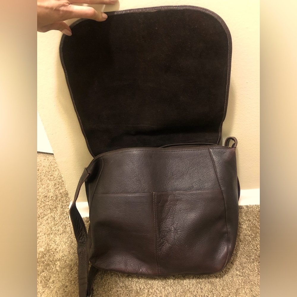 Authentic 100%  Leather Unisex-Crossbody Bag